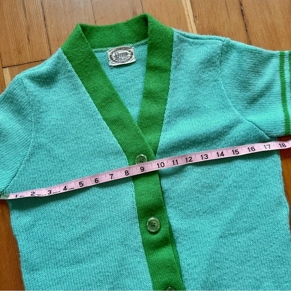 Vintage 1960s sweater cardigan set S - Picture 6 of 11